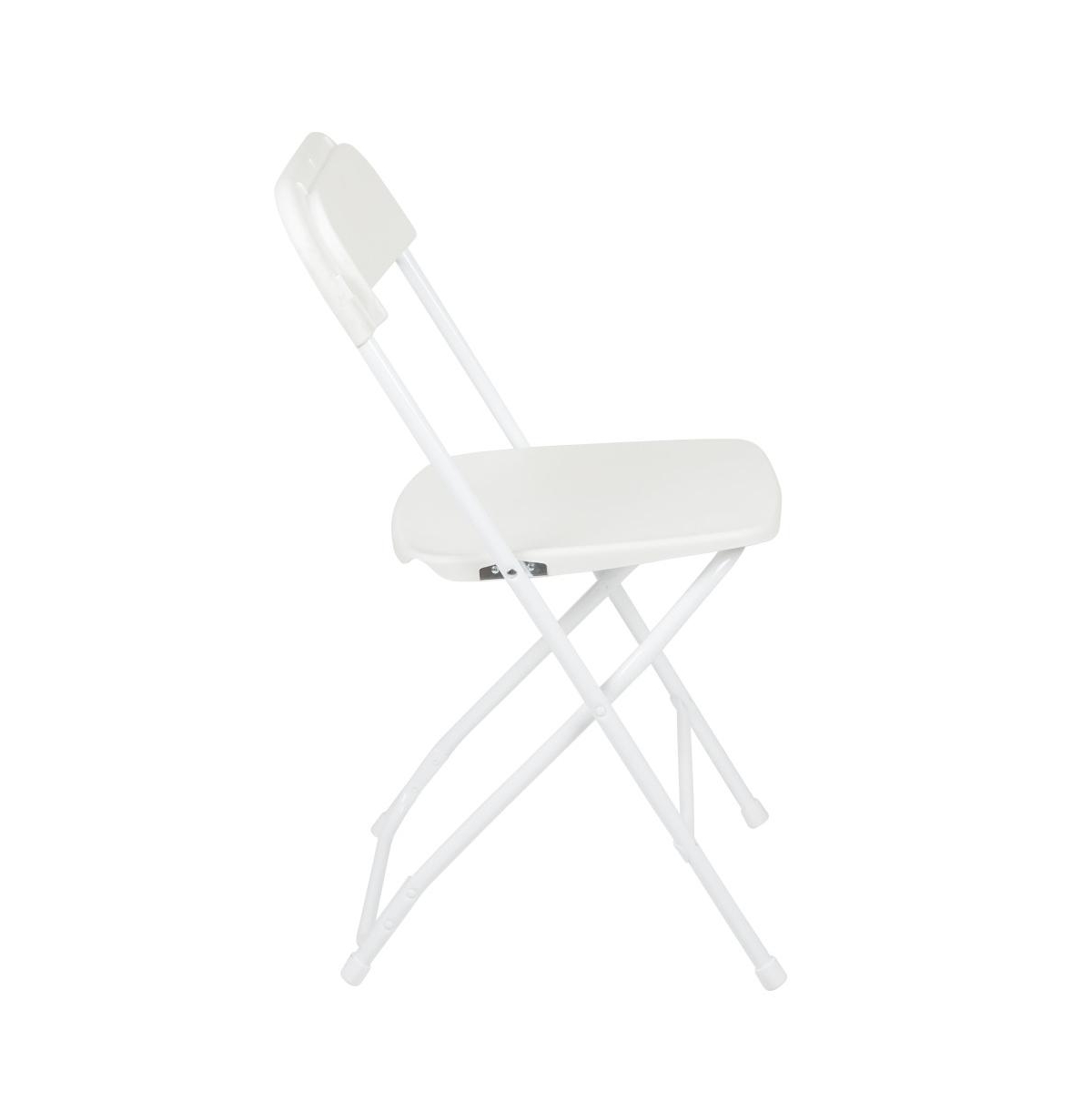 Set Of 10 Stackable Folding Plastic Chairs - 650 Lb. Weight Capacity