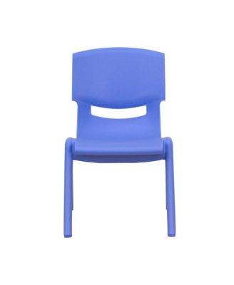 4 Pack Plastic Stackable Pre-K/School Chairs With 10.5"H Seat