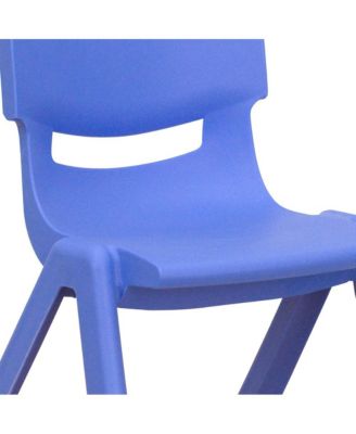 4 Pack Plastic Stackable Pre-K/School Chairs With 10.5"H Seat