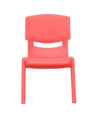 2 Pack Plastic Stackable School Chair With 10.5"H Seat, Preschool Chair