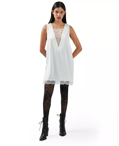 women's after party lace mini dress