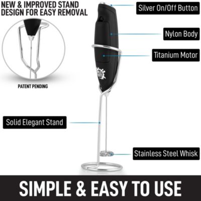 Milk Boss Milk Frother With Holster Stand