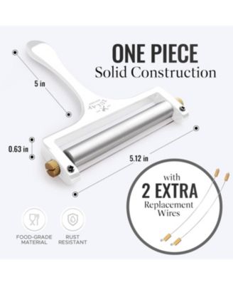 Heavy Duty Adjustable Cheese Slicer with 2 Extra Wires