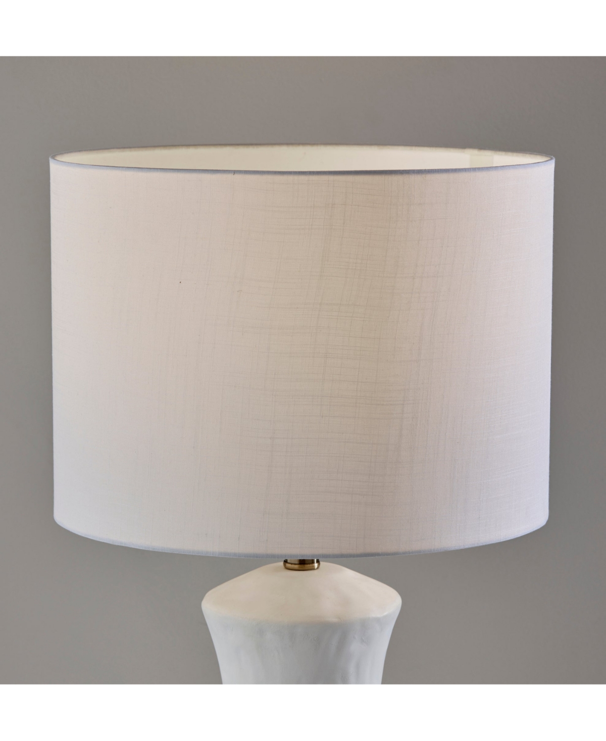 Adesso 26" Matte Ceramic Marissa Table Lamp In Matte White Ceramic