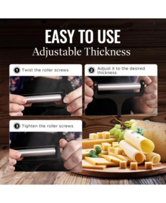Heavy Duty Adjustable Cheese Slicer with 2 Extra Wires