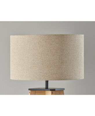 59.75" Wood Kirby Shelf Floor Lamp