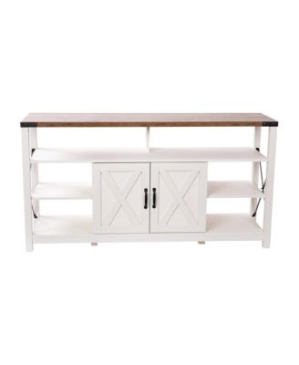 Green River Media Console With Open And Closed Storage