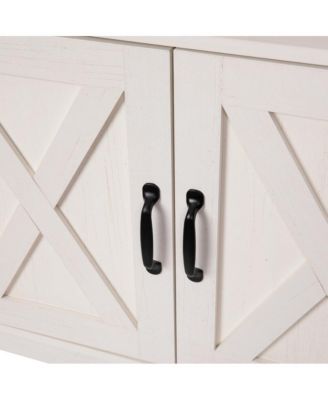 Green River Media Console With Open And Closed Storage