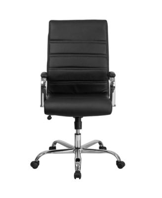 1 Pc Faux Leather Padded Arm Contemporary High-Back Office Chair