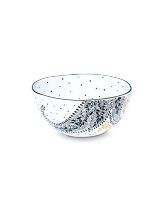 Sara Miller Artisanne Noir Rice Bowls, Set of 4