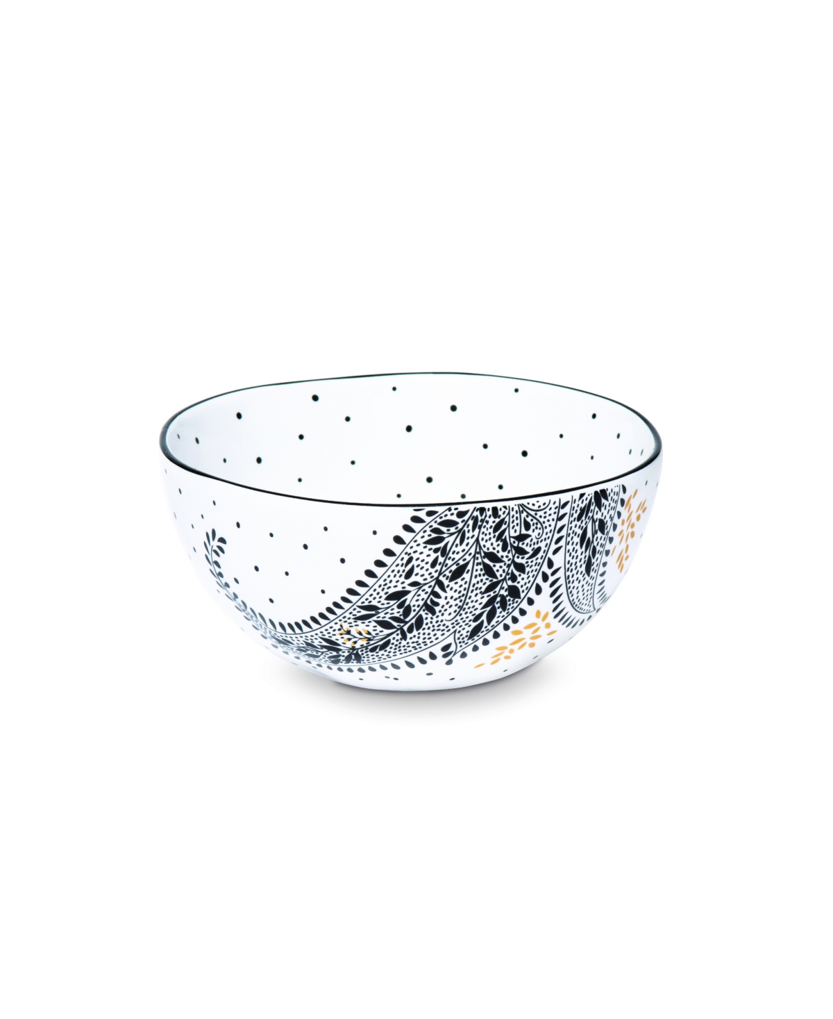 Portmeirion Sara Miller Artisanne Noir Rice Bowls, Set of 4