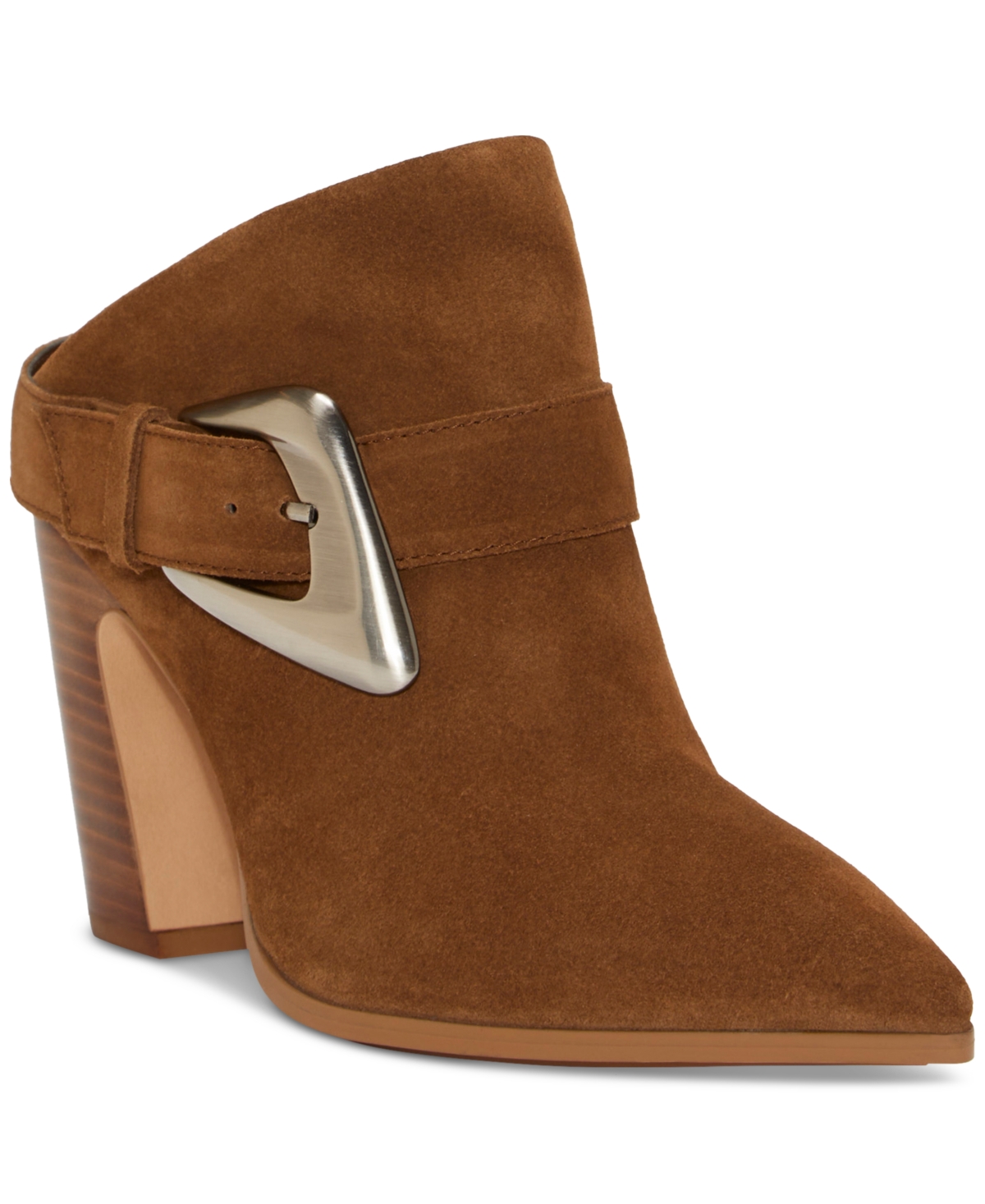 Vince Camuto Women's Baily Pointed-Toe Buckled Dress Mules