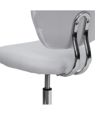 EMMA + OLIVER  Mid-Back Mesh, Padded, Chrome   Swivel, Ergonomic  Task Office Chair