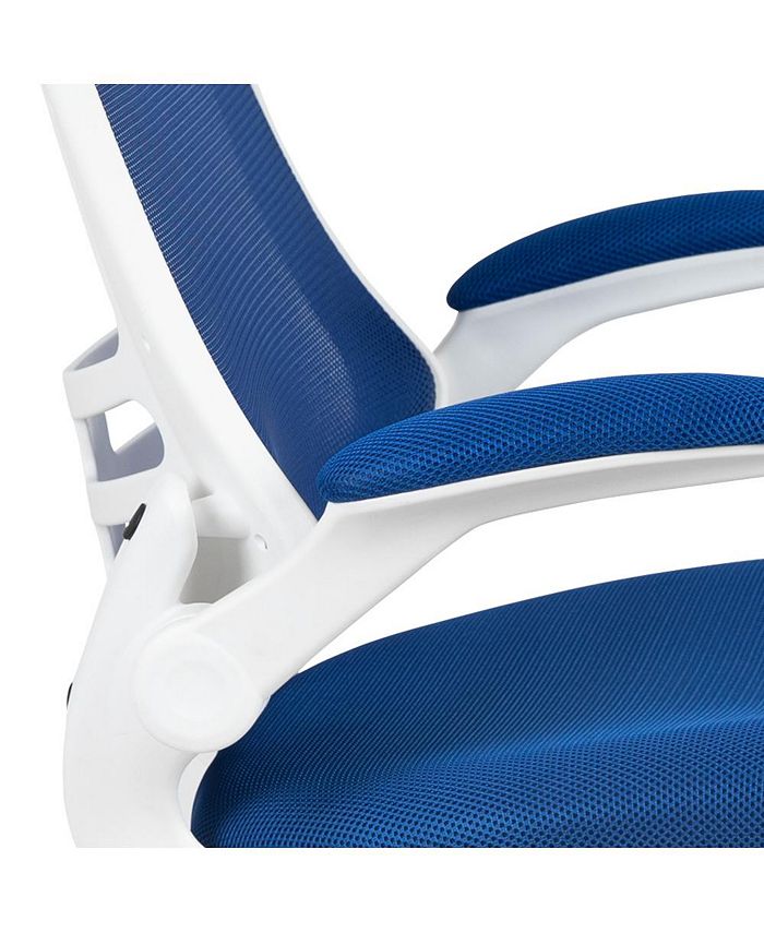 EMMA+OLIVER Mid-Back Mesh Swivel Ergonomic Task Office Chair With Flip ...
