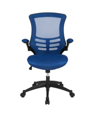 Mid-Back Mesh Swivel Ergonomic Task Office Chair With Flip-Up Arms