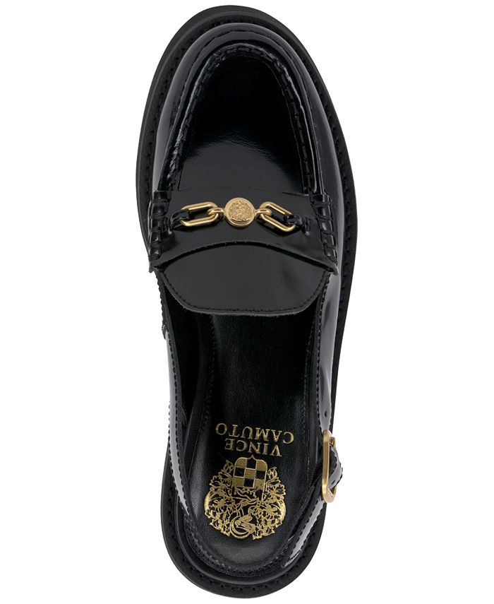 Vince Camuto Women's Grinilia Platform Loafer Pump Black Size 6.5 M