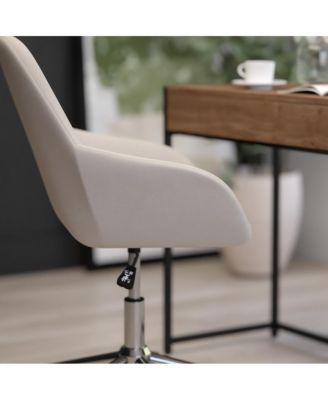 Roma Home Office Bucket Style Chair With 360 Degree Rotating Swivel