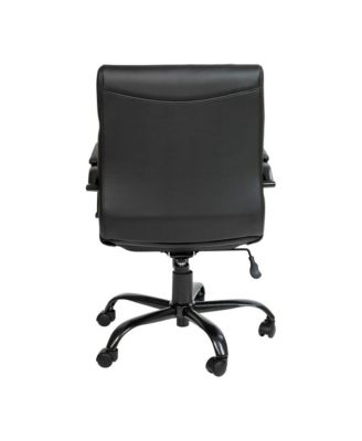 Milano Contemporary Mid-Back Home Office Chair With Padded Arms