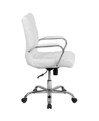 Milano Contemporary Mid-Back Home Office Chair With Padded Arms