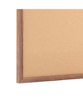 Cristal Cork Display Board With Wooden Frame And Push Pins