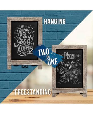 Hanging Or Tabletop Chalkboard With Legs/Wedding Table Sign/Kitchen Countertop Memo Board