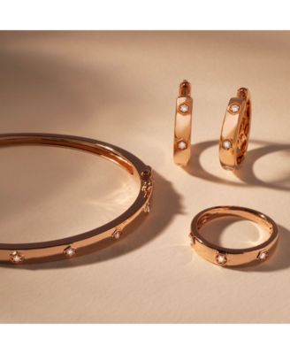 Anywear Everywear&reg; Nude Diamond Polished Band (1/10 ct. t.w.) in 14k Gold (Also Available in Rose Gold or White Gold)