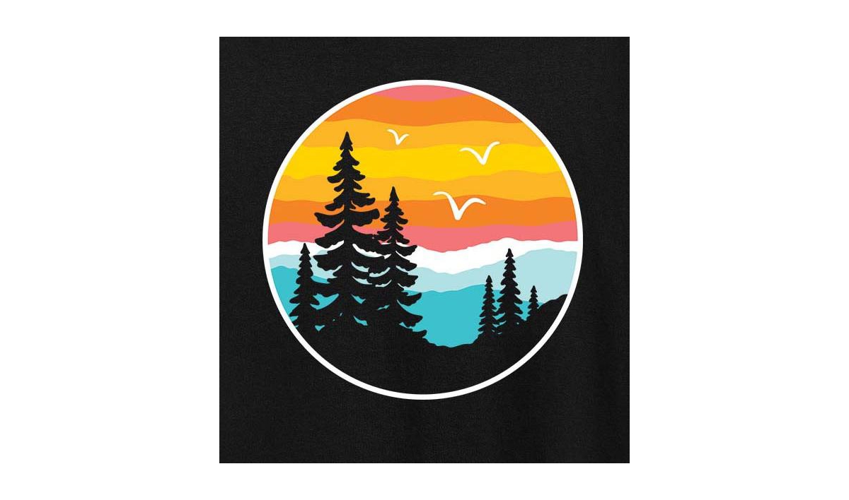 Hybrid Apparel Trendy Plus Size Graphic T-shirt In Black