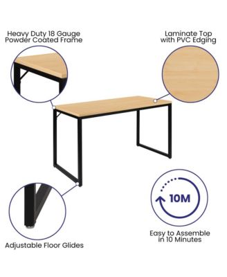 Berlin Computer Desk With Open Metal Frame