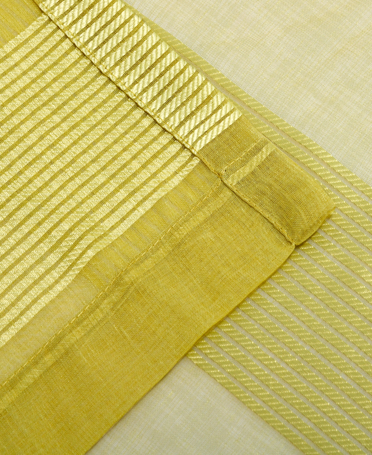 Superior Traditional Dalisto Rope Textured Sheer Modern 2-Piece Curtain Set with Grommet Top Header, 52