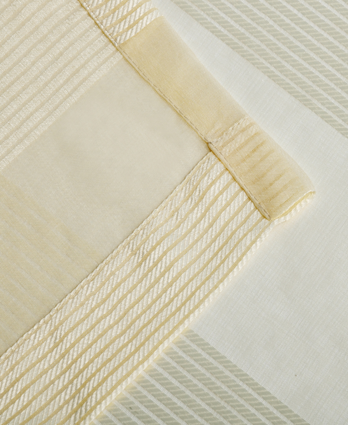 Superior Traditional Dalisto Rope Textured Sheer Modern 2-Piece Curtain Set with Grommet Top Header, 52