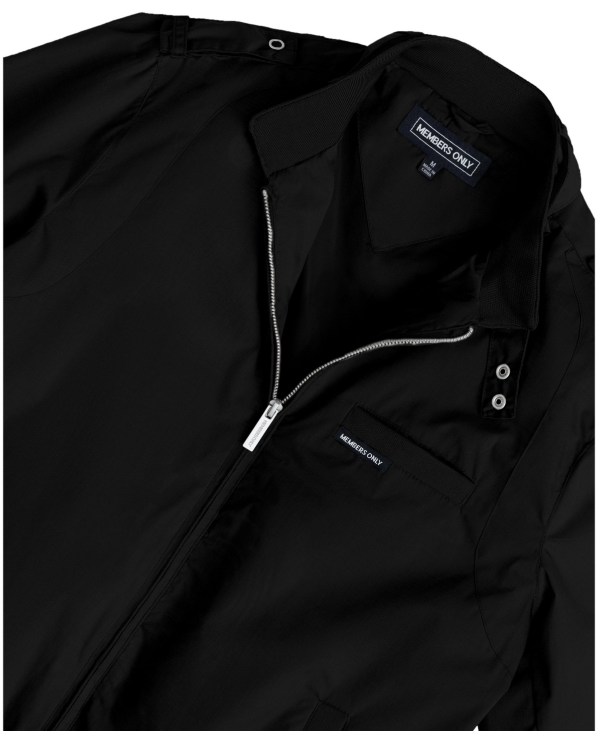 Members only iconic black racer jacket top