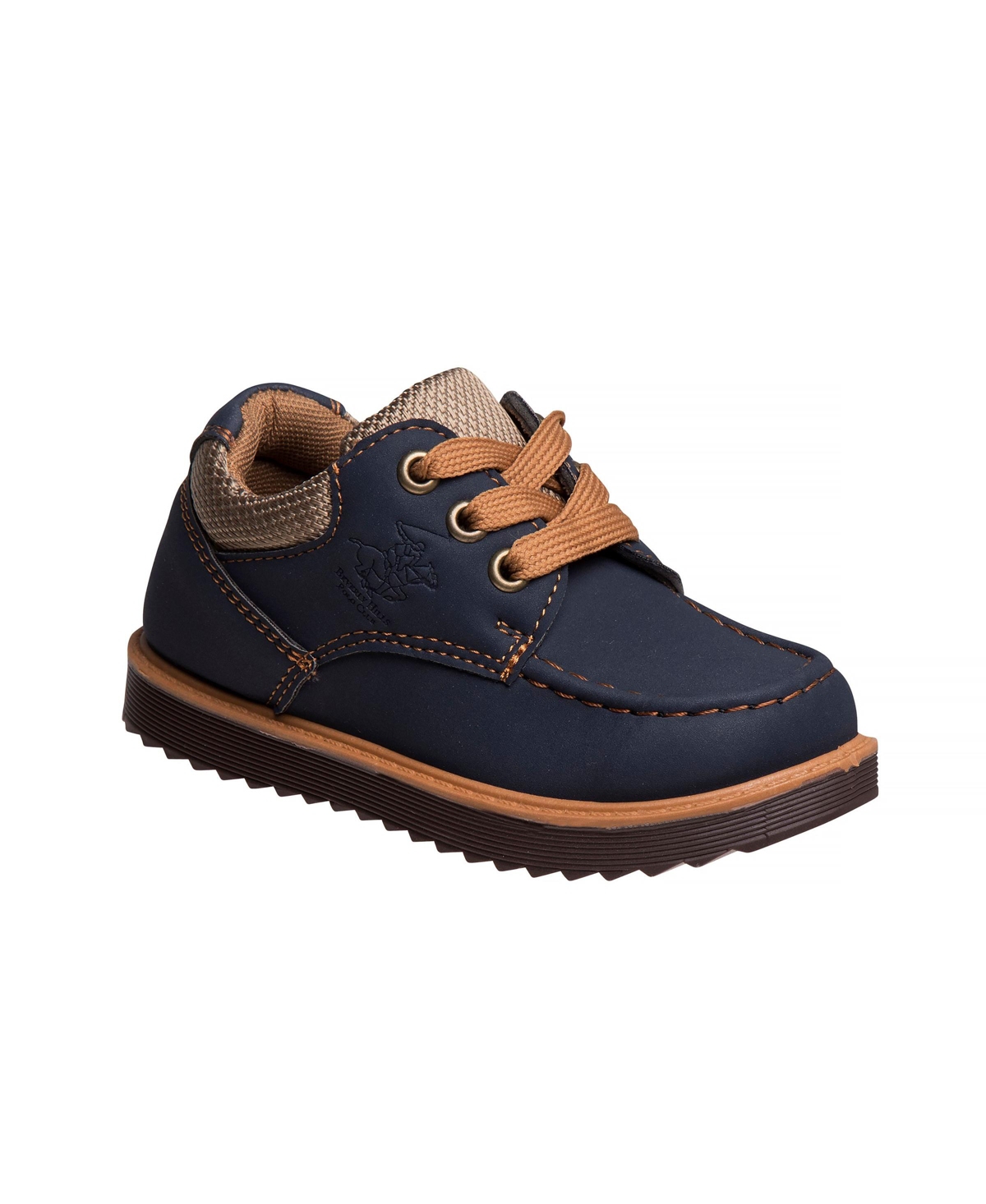 Beverly Hills Polo Club Babies' Toddler Oxford Lace-up Casual Shoes In Blue