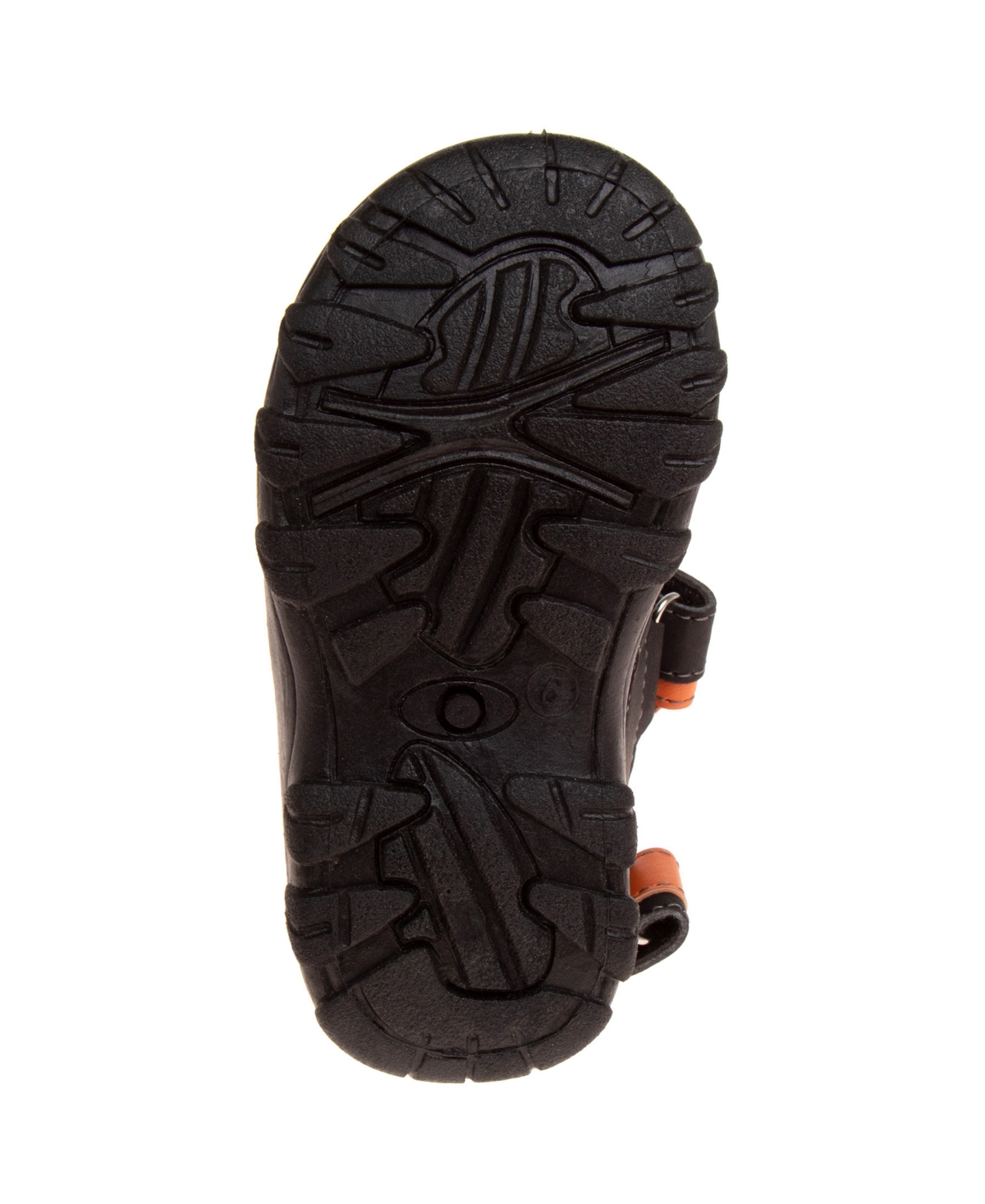 Beverly Hills Polo Club Toddler Double Hook And Loop Sport Sandals In Black,orange