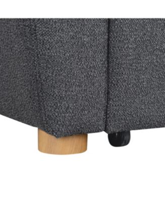 66.5"W Polyester Gentry Convertible Loveseat