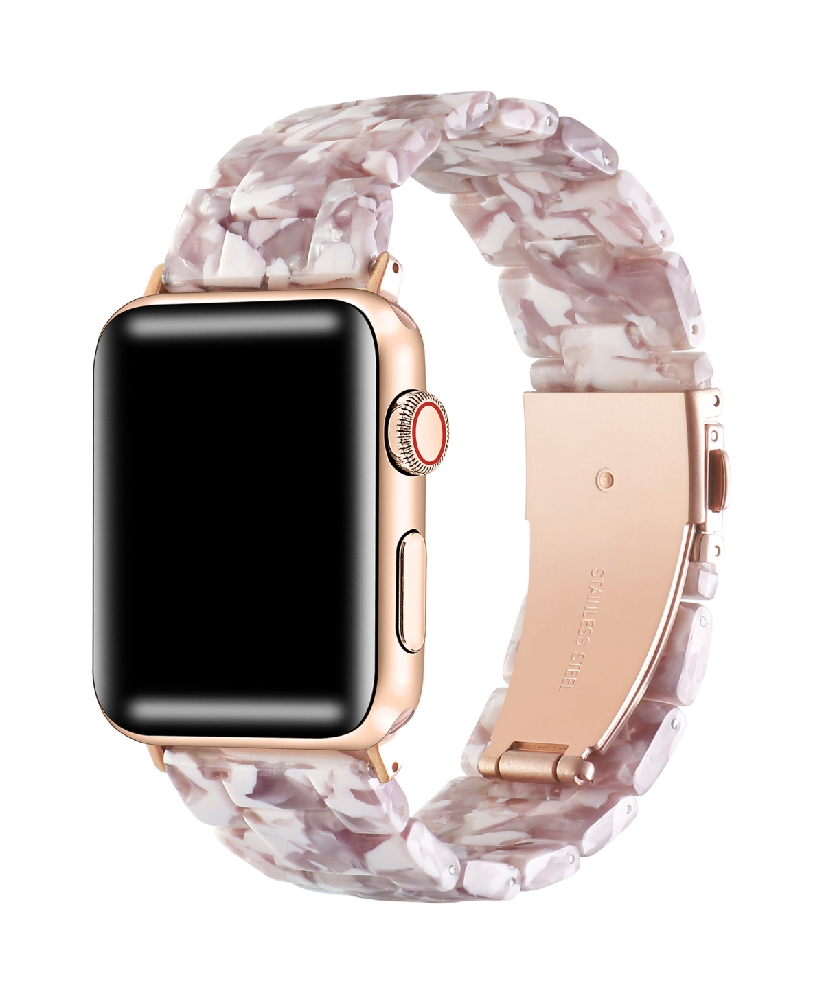 Shop Posh Tech Women's Claire Resin Band For Apple Watch Size-42mm,44mm,45mm,49mm In Stone