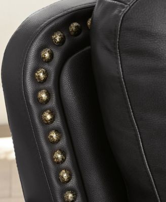 Arther 43" Leather Traditional Armchair