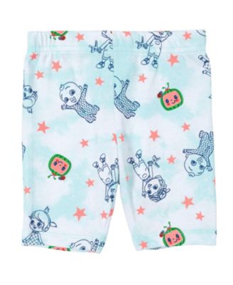 Toddler Girls JJ Yoyo Tomtom Peplum T-Shirt and Bike Shorts Outfit Set Pink