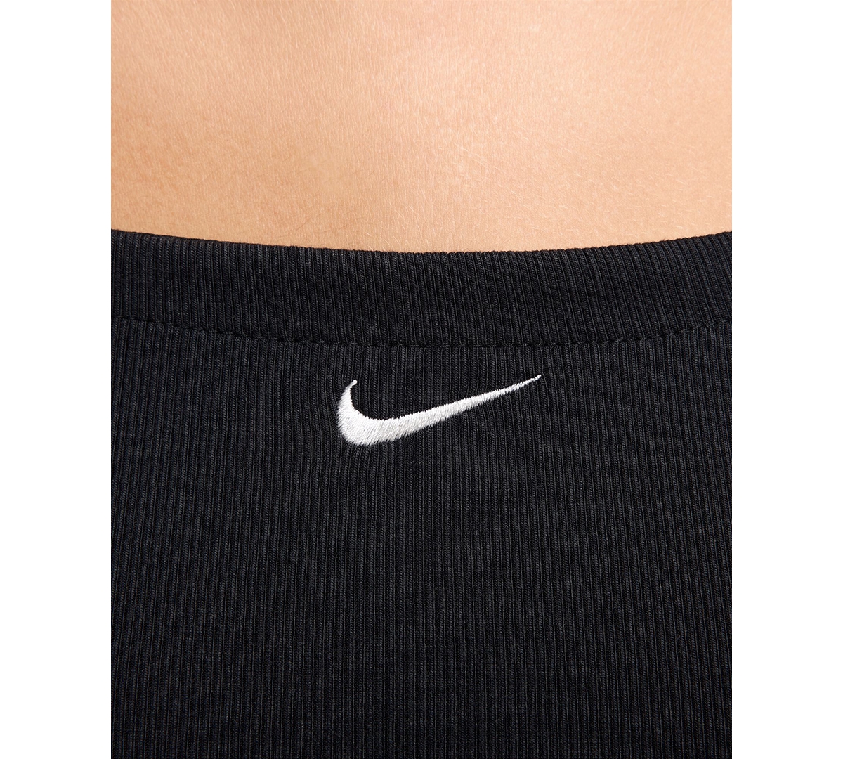 Nike Women's Sportswear Chill Knit Mini-Ribbed Camisole Dress -sail
