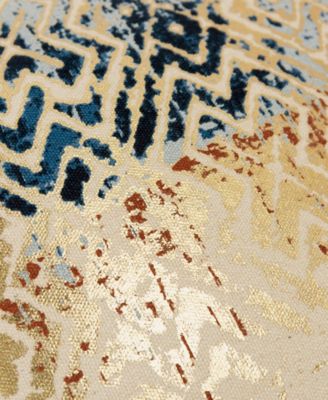 Geometric Polyester Filled Decorative Pillow, 20" x 20"