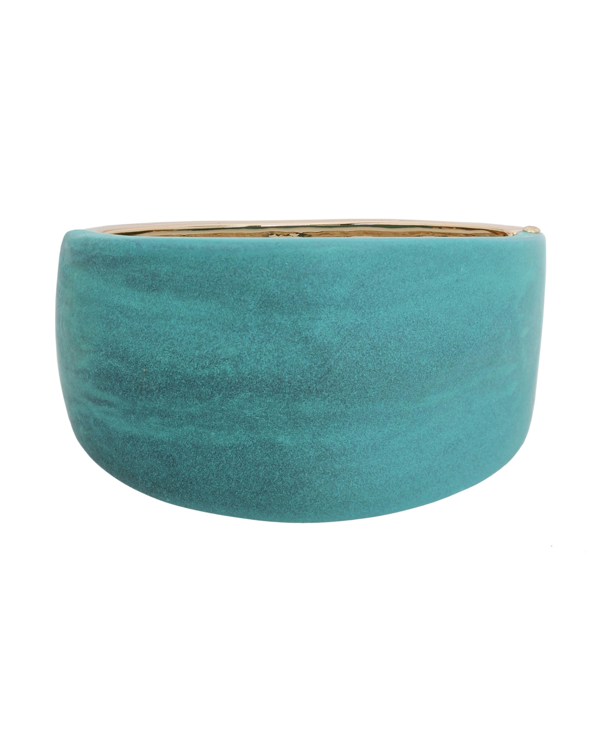 Turquoise Patina Textured Bangle Bracelet - Patina
