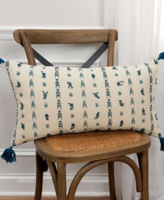 CLOSEOUT! Geometric Polyester Filled Decorative Pillow, 14" x 26"