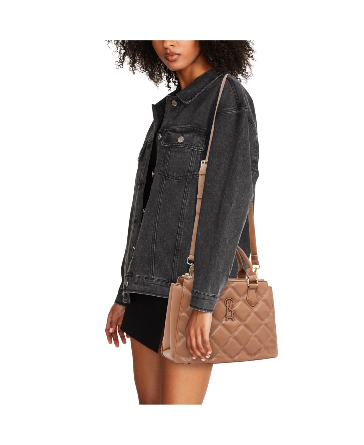 Steve Madden Jenni Quilted Satchel Handbag