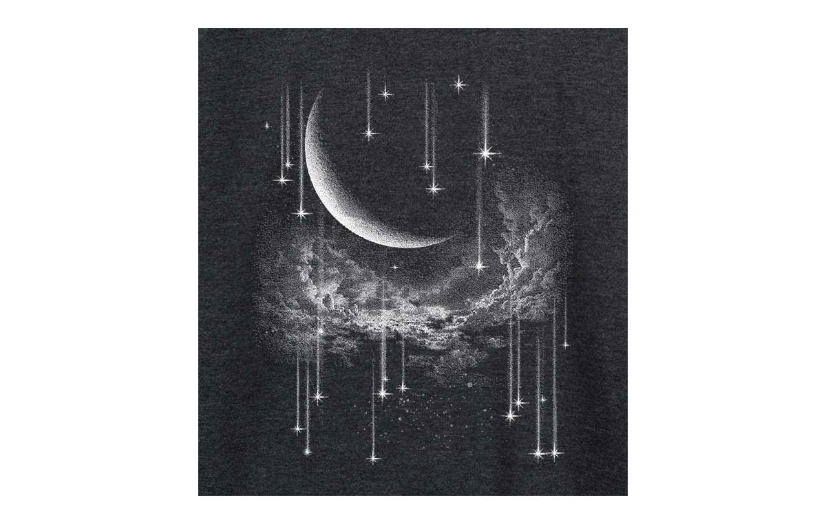 Hybrid Apparel Trendy Plus Size Lunar Butterfly Graphic Pullover In Grey