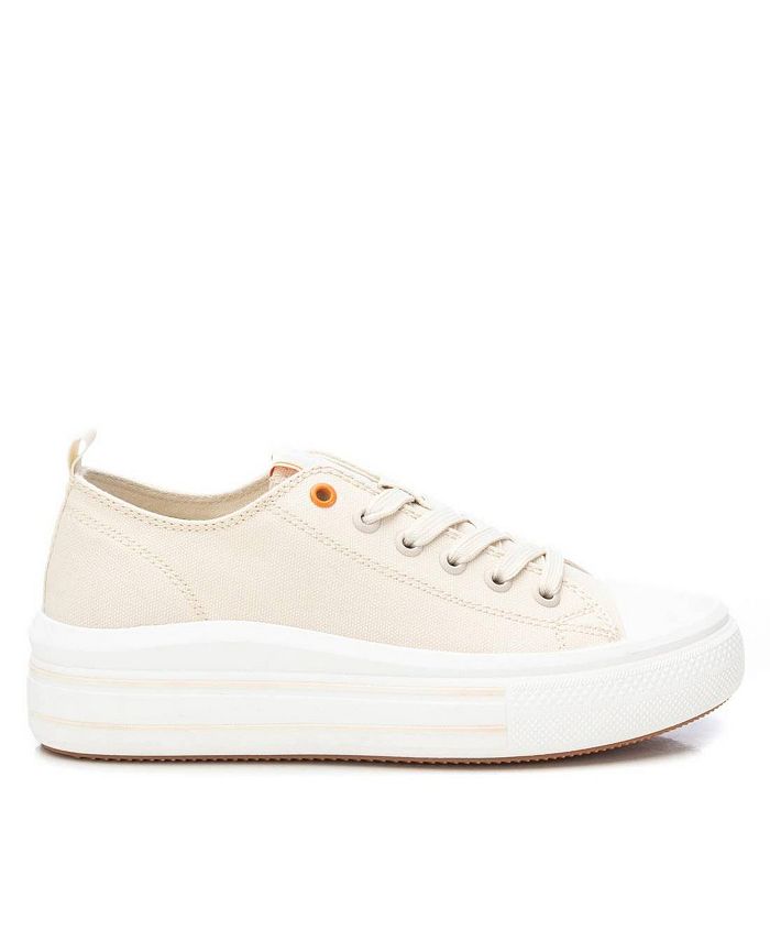 Xti - WOMEN'S CANVAS PLATFORM HIGH-TOP SNEAKERS