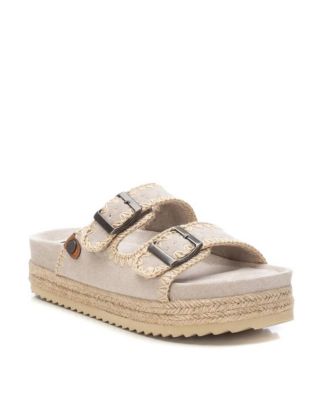 Women's Suede Flat Sandals By XTI