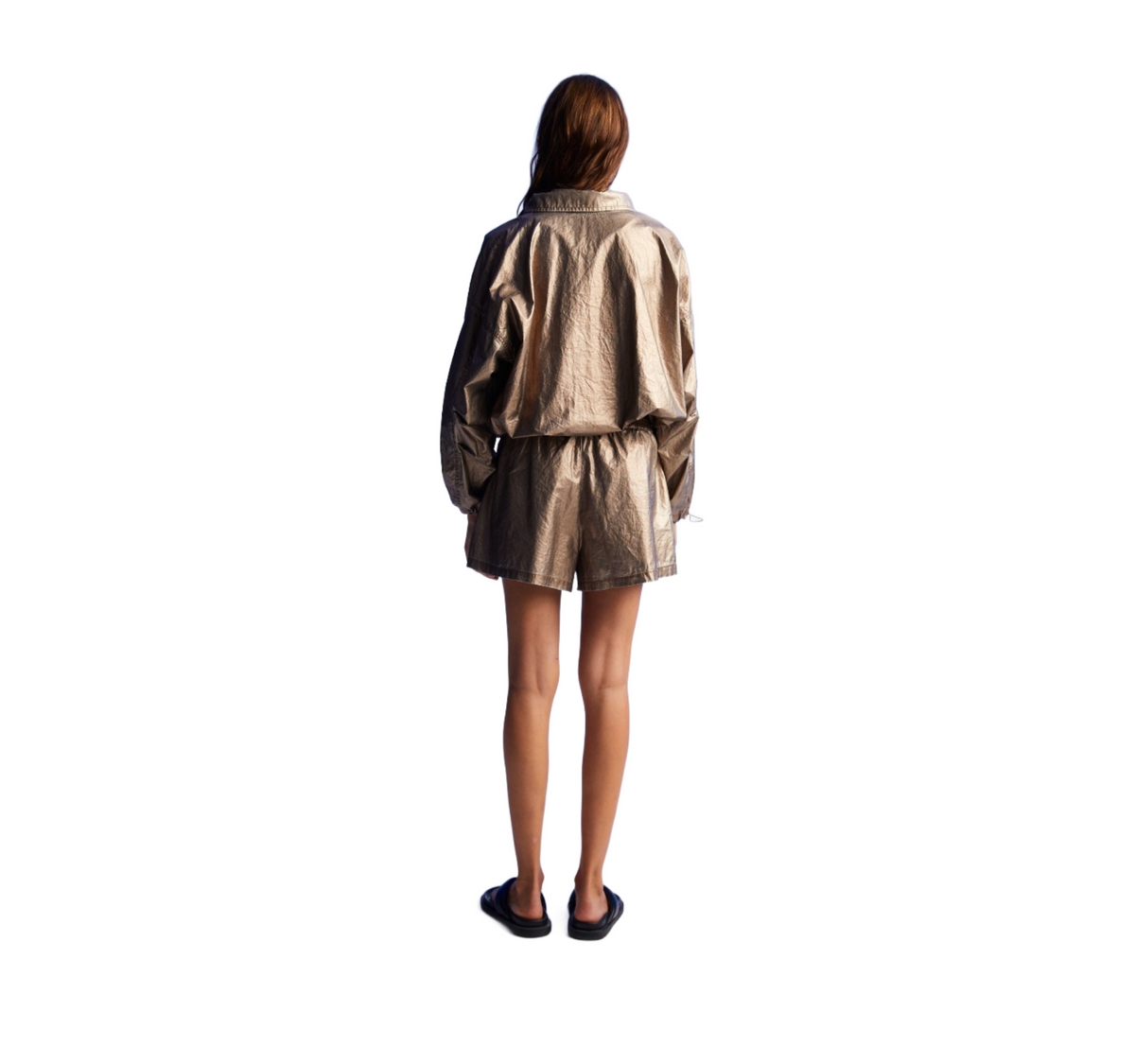 Nocturne Women's Bronze Metallic Jacket