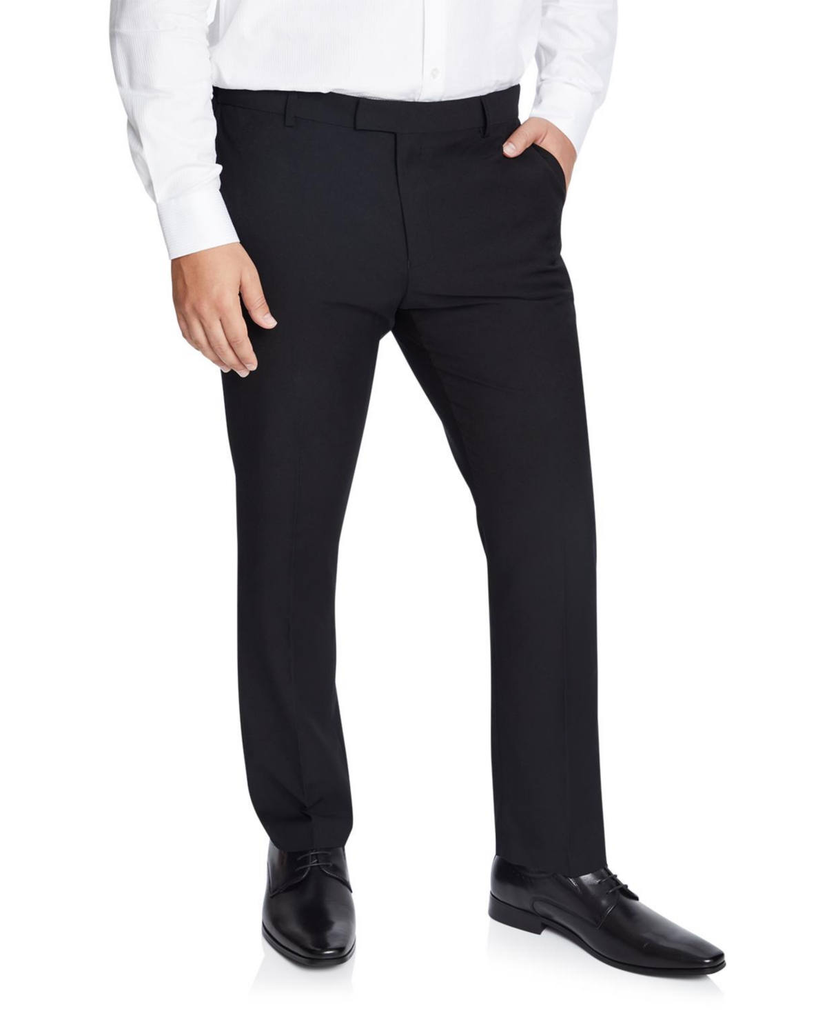 Raymond Slim Elastic Pant Big & Tall - Black