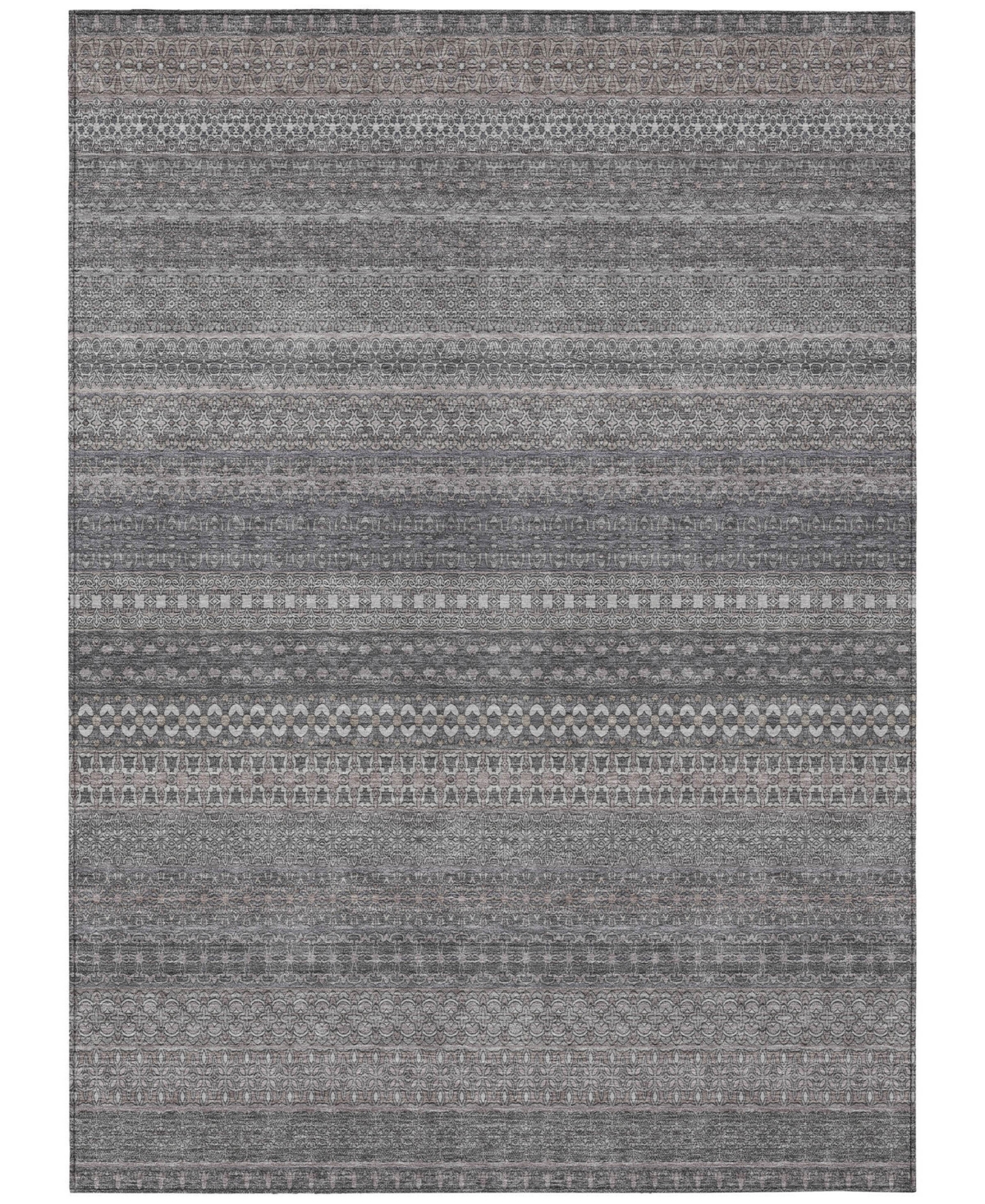 Shop Addison Chantille Machine Washable Acn527 10'x14' Area Rug In Gray