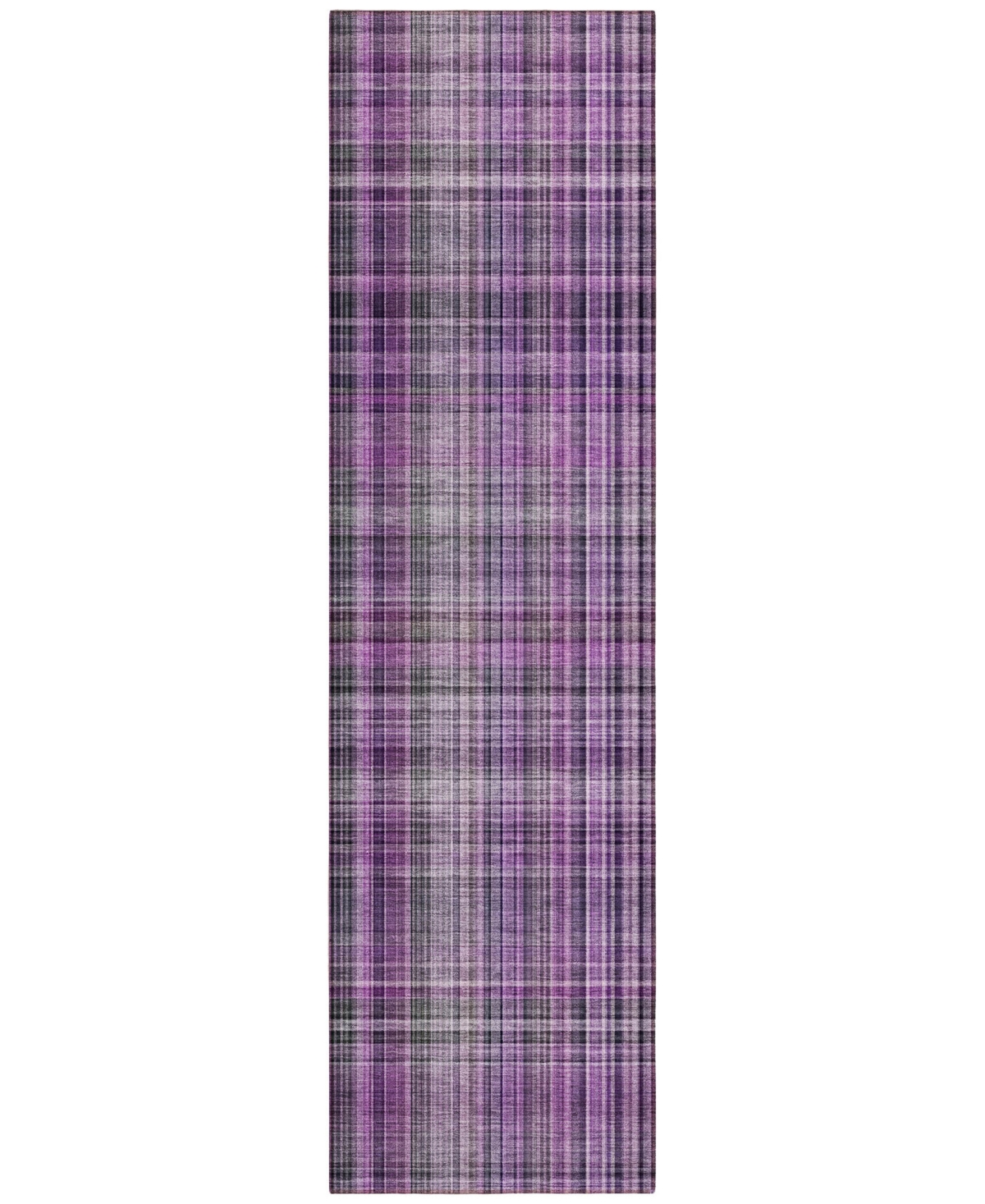Addison Chantille Machine Washable Acn541 2'3x7'6 Runner Area Rug In Purple