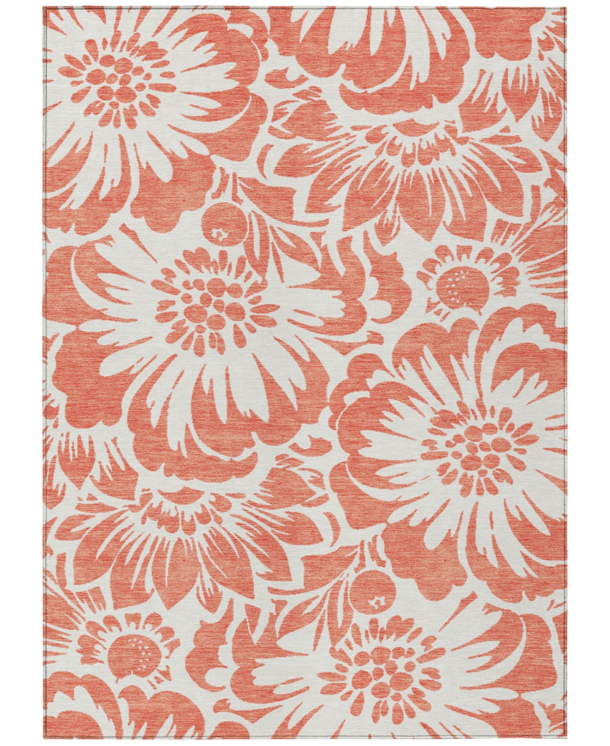 Addison Chantille Machine Washable Acn551 8'x10' Area Rug In Salmon